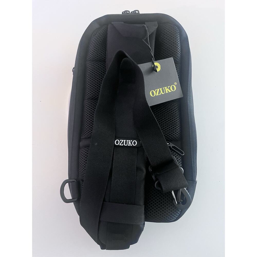 NOVA VOYAGE Range 9223 Oxford Multi Layer Space Crossbody Bag, Black